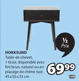 JYSK Table de chevet HOKKSUND offer