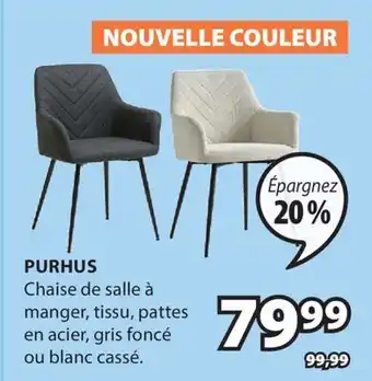 JYSK Chaise de salle à manger PURHUS offer