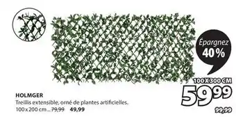 JYSK HOLMGER Treillis extensible 100 x 300 cm offer