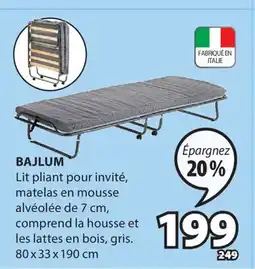 JYSK Lit pliant pour invité BAJLUM offer