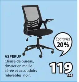 JYSK Chaise de bureau ASPERUP offer