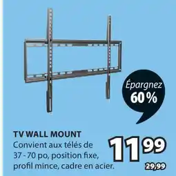 JYSK TV WALL MOUNT Convient télés de 37-70 po offer