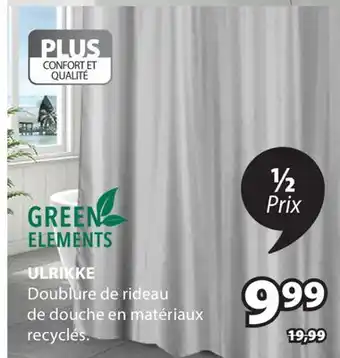 JYSK Doublure de rideau de douche en matériaux recycles ULRIKKE offer