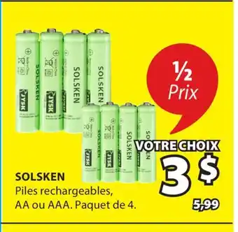 JYSK Piles rechargeables SOLSKEN offer