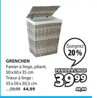 JYSK GRENCHEN PANIER À LINGE offer