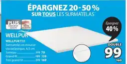 JYSK Surmatelas en mousse WELLPUR T31 offer