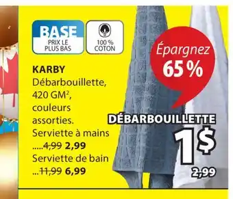 JYSK Débarbouillette Karby offer