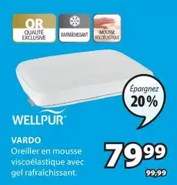 JYSK Vardo Oreiller En Mousse Viscoélastique Avec Gel Rafraîchissant offer
