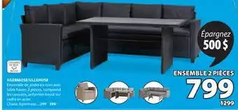JYSK AGERMOSE/ULLEHUSE Ensemble de jardin en coin avec table haute offer