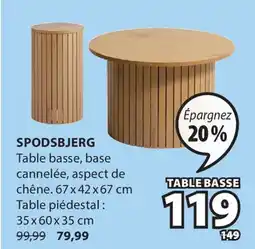 JYSK TABLE BASSE SPODSBJERG offer