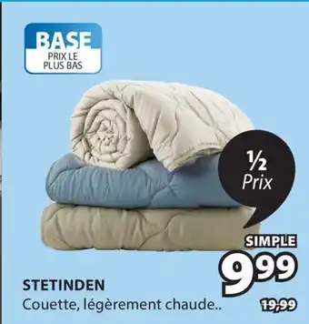 JYSK Couette STETINDEN offer