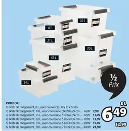 JYSK Boîte de rangement en plastique avec couvercle PROBOX offer