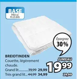 JYSK Couette BREIDTINDEN offer