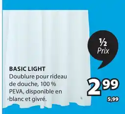 JYSK Doublure pour rideau de douche BASIC LIGHT offer