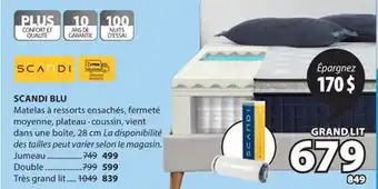 JYSK Matelas SCANDI BLU offer