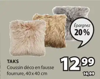 JYSK Coussin déco en fausse fourrure TAKS offer
