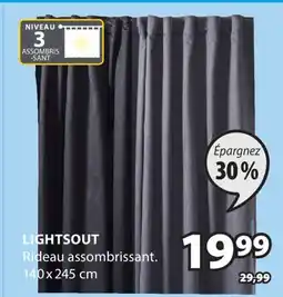 JYSK Rideau assombrissant LIGHTSOUT offer