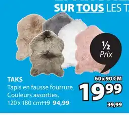 JYSK Tapis en fausse fourrure TAKS offer