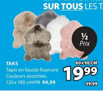 JYSK Tapis en fausse fourrure TAKS offer