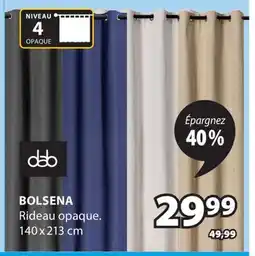 JYSK Rideau opaque BOLSENA offer