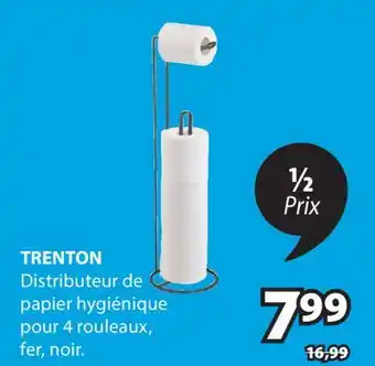 JYSK TRENTON Distributeur de papier hygiénique pour 4 rouleaux, fer, noir offer