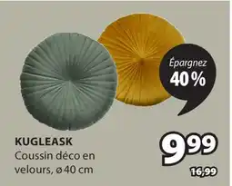 JYSK Coussin déco en velours KUGLEASK offer