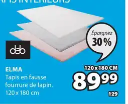 JYSK ELMA Tapis en fausse fourrure de lapin offer