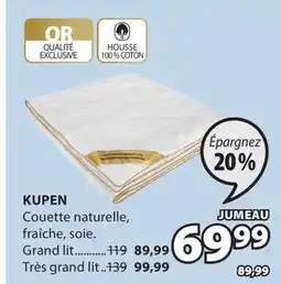 JYSK KUPEN Couette naturelle offer