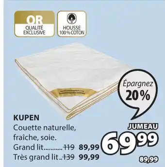 JYSK KUPEN Couette naturelle offer