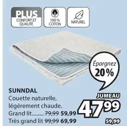 JYSK SUNNDAL Couette naturelle offer