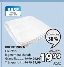 JYSK BREIDTINDEN Couette offer