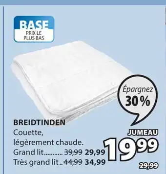 JYSK BREIDTINDEN Couette offer
