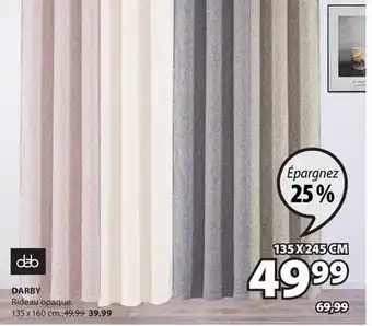 JYSK Rideau opaque DARBY offer