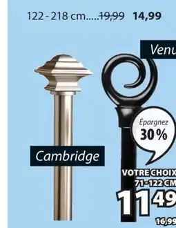 JYSK Ensemble de tringles à rideaux CAMBRIDGE/VENUS offer