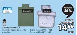 JYSK EVERYDAY/ONSALA Ensemble housse de couette offer