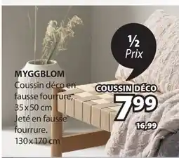 JYSK Coussin déco en fausse fourrure MYGGBLOM offer