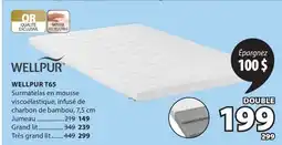 JYSK WELLPUR T65 Surmatelas en mousse offer