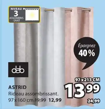 JYSK Rideau assombrissant ASTRID offer