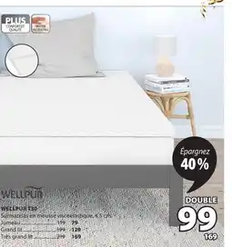JYSK Surmatelas en mousse viscoelastique, 4.5 cm WELLPUR T30 offer