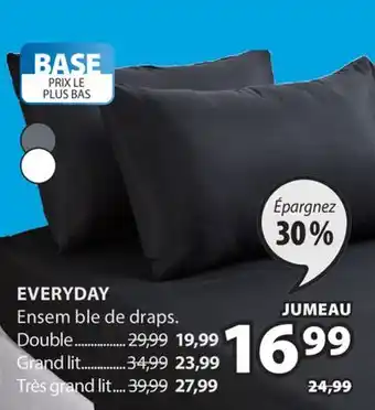 JYSK EVERYDAY Ensemble de draps offer