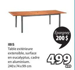 JYSK Table extérieure extensible IBIS offer