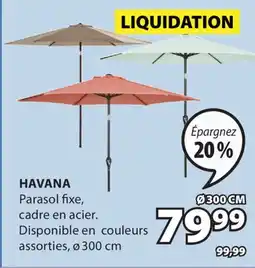 JYSK Havana Parsol fixe, cadre en acier offer