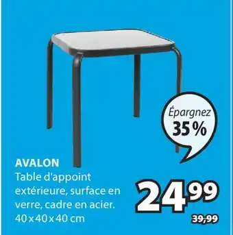 JYSK Table d'appoint extérieure AVALON offer