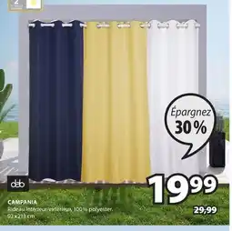JYSK CAMPANIA Rideau INTERIEUR, 100% POLYESTER offer