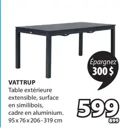JYSK Table extérieure extensible VATTRUP offer