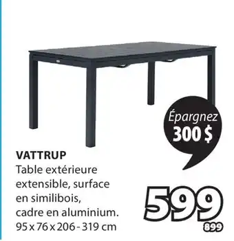 JYSK Table extérieure extensible VATTRUP offer