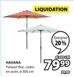 JYSK HAVANA Parasol fixe, cadre en acier offer