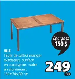 JYSK Table de salle à manger extérieure IBIS offer