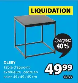 JYSK OLEBY Table d'appoint extérieure, cadre en acier offer
