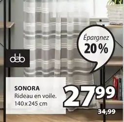 JYSK Rideau en voile SONORA offer